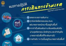 แนวทางการปฏิบัติ การเดินทางข้ามเขต