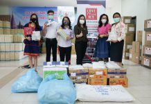 มอบหน้ากากอนามัย เฟสชิว และเจลแอลกอฮอล์ล้างมือ ให้กับสถานีวิทยุ LOVE OK CLICK 96.75 MHz.